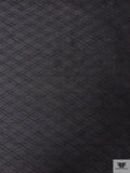 Diamond Pintuck Silk Dupioni - Black