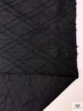 Diamond Pintuck Silk Dupioni - Black