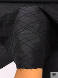 Diamond Pintuck Silk Dupioni - Black
