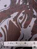 Italian Safari Animal Printed Tricot Knit - Browns / Greys