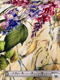 Exotic Floral Printed Tricot Knit - Multicolor