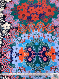 Floral Collage Printed Pique Knit - Multicolor