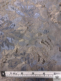 Italian Floral Textured Lustrous Lightweight Brocade - Taupe / Lavender Grey