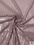 Stacked Sequined Tulle - Blush Nude / White