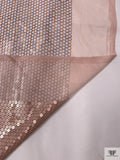 Stacked Sequined Tulle - Blush Nude / White