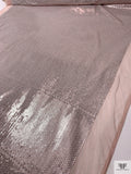 Stacked Sequined Tulle - Blush Nude / White