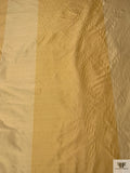 Striped Color-Block Yarn-Dyed Silk Shantung - Golden Butter / Butter