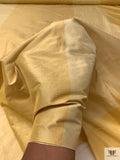 Striped Color-Block Yarn-Dyed Silk Shantung - Golden Butter / Butter