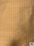 Striped Yarn-Dyed Silk Shantung - Tan / White / Black