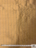 Striped Yarn-Dyed Silk Shantung - Tan / White / Black