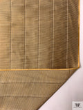 Striped Yarn-Dyed Silk Shantung - Tan / White / Black