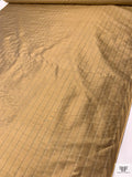 Striped Yarn-Dyed Silk Shantung - Tan / White / Black