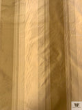 Striped Yarn-Dyed Silk Taffeta - Golden Khaki
