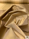 Striped Yarn-Dyed Silk Taffeta - Golden Khaki