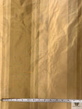 Striped Yarn-Dyed Silk Taffeta - Golden Khaki