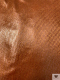 French Metallic Panné Velvet - Copper Brown / Bronze