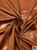 French Metallic Panné Velvet - Copper Brown / Bronze