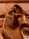 French Metallic Panné Velvet - Copper Brown / Bronze