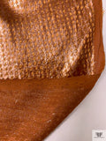 French Metallic Panné Velvet - Copper Brown / Bronze