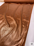 French Metallic Panné Velvet - Copper Brown / Bronze