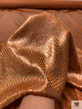 French Metallic Panné Velvet - Copper Brown / Bronze