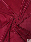 Italian Ottoman-Like Burnout Velvet - Burgundy