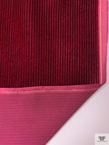 Italian Ottoman-Like Burnout Velvet - Burgundy