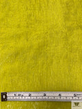 Italian Ottoman-Like Burnout Velvet - Chartreause Yellow