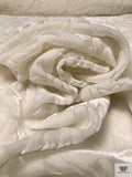 Floral Burnout Velvet - Off-White