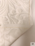 Floral Burnout Velvet - Off-White