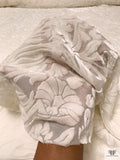 Floral Burnout Velvet - Off-White