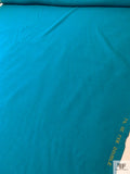 Italian Solid Double Wool Crepe - Turquoise Blue