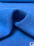 Italian Solid Double Wool Crepe - Blue