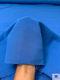 Italian Solid Double Wool Crepe - Blue