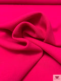Italian Solid Double Wool Crepe - Hot Pink