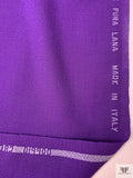 Italian Solid Double Wool Crepe - Amethyst Purple