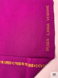 Italian Solid Double Wool Crepe - Orchid Magenta