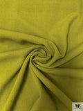 Italian Solid Double Wool Crepe - Light Olive
