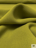 Italian Solid Double Wool Crepe - Light Olive