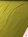 Italian Solid Double Wool Crepe - Light Olive