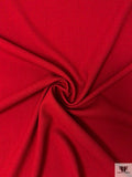 Italian Solid Double Wool Crepe - Dark Red