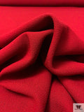 Italian Solid Double Wool Crepe - Dark Red