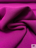 Italian Solid Double Wool Crepe - Grape Purple