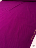 Italian Solid Double Wool Crepe - Grape Purple