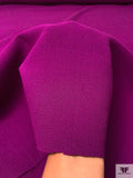Italian Solid Double Wool Crepe - Grape Purple