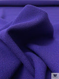 Italian Solid Double Wool Crepe - Navy Purple