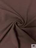 Italian Solid Double Wool Crepe - Brown
