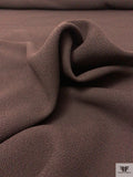 Italian Solid Double Wool Crepe - Brown