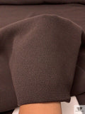 Italian Solid Double Wool Crepe - Brown