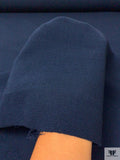Italian Solid Double Wool Crepe - Dark Navy